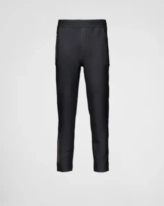 Joggingové kalhoty z technického materiálu s tepelně lepenými švy
