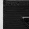 Karetní pouzdro z materiálu Re-Nylon a kůže Saffiano Karetní pouzdro z materiálu Re-Nylon a kůže Saffiano