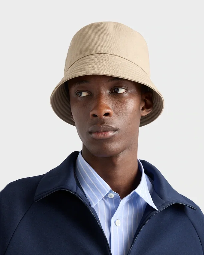 Klobouk typu bucket hat z drillu Klobouk typu bucket hat z drillu