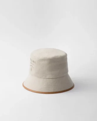 Klobouk typu bucket hat ze směsi lnu