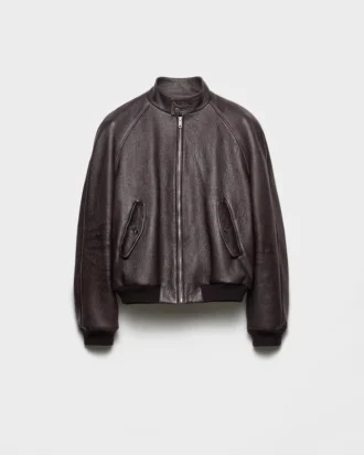Kožená bomber bunda Kožená bomber bunda
