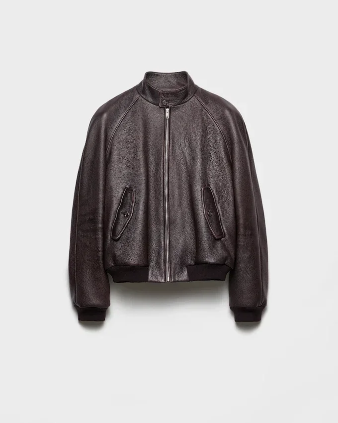 Kožená bomber bunda Kožená bomber bunda