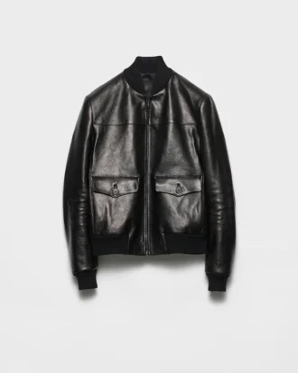 Kožená bomber bunda