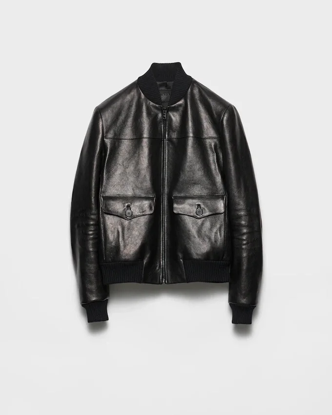 Kožená bomber bunda Kožená bomber bunda
