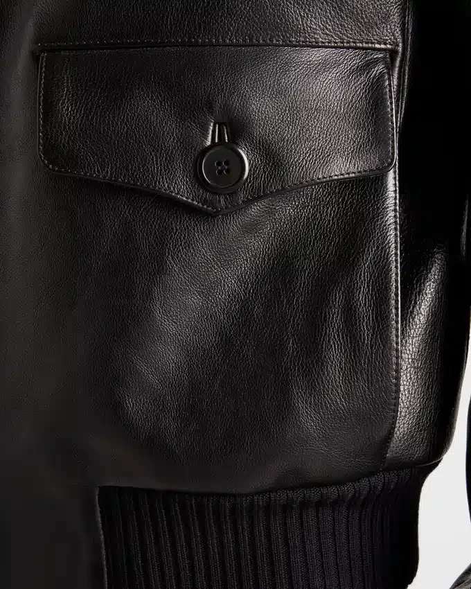 Kožená bomber bunda Kožená bomber bunda