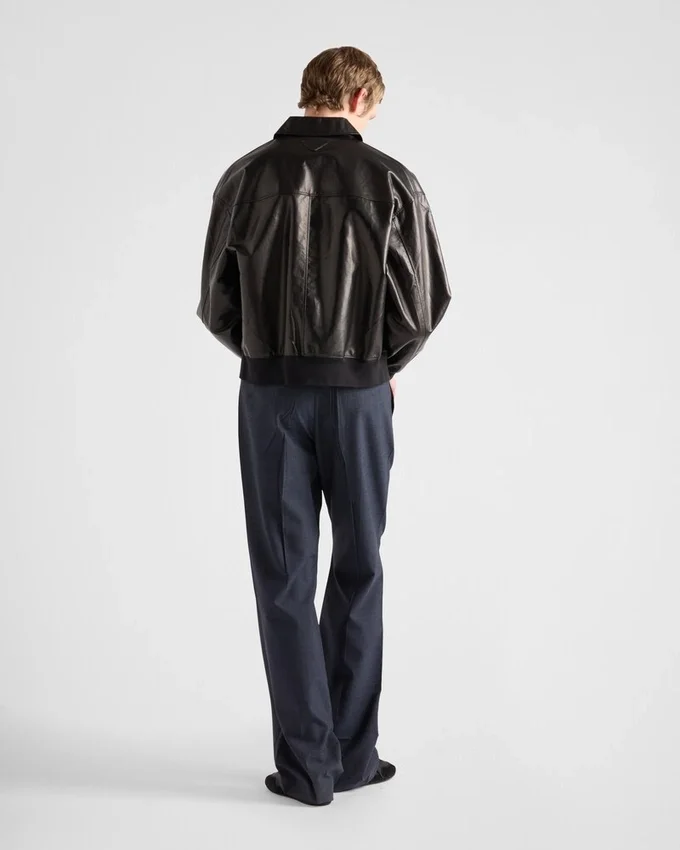 Kožená bomber bunda Kožená bomber bunda