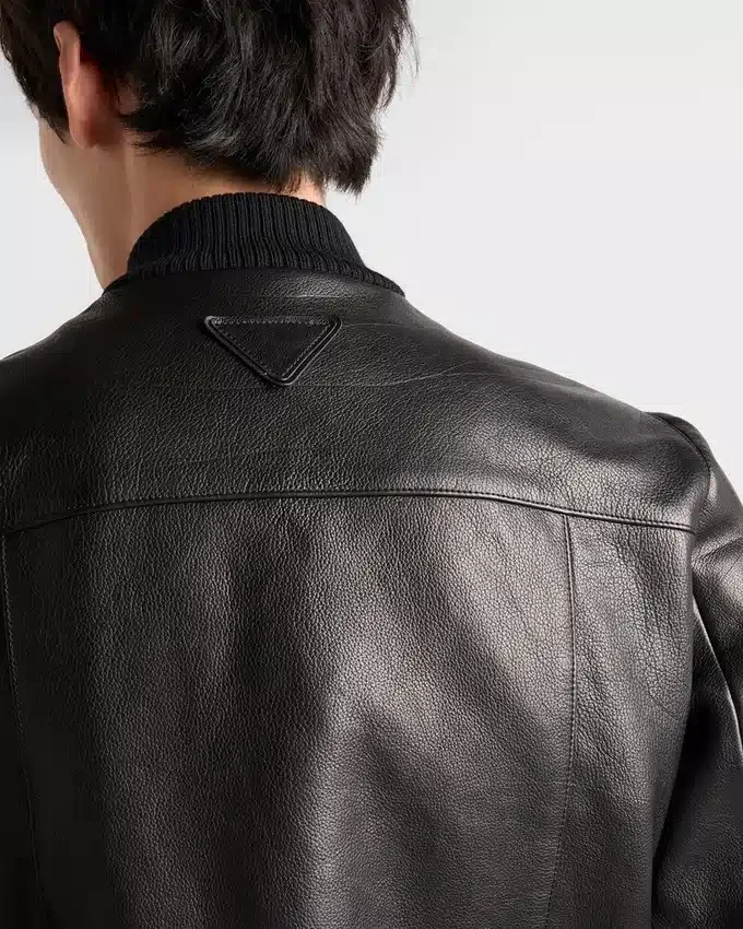 Kožená bomber bunda Kožená bomber bunda