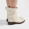 Kožené boty s vintage efektem
