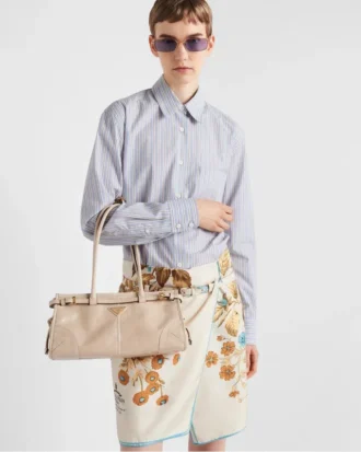 Kožená kabelka Prada Bonnie Medium