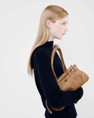 Kožená kabelka Prada Bonnie Medium