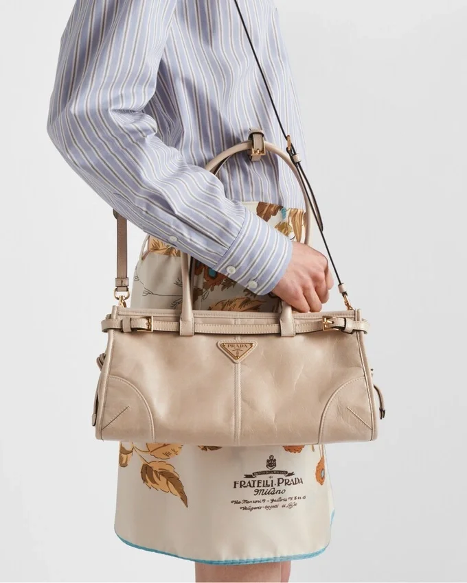 Kožená kabelka Prada Bonnie Medium Kožená kabelka Prada Bonnie Medium