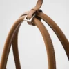 Kožená kabelka Prada Buckle s dvojitým páskem Kožená kabelka Prada Buckle s dvojitým páskem
