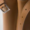 Kožená kabelka Prada Buckle s dvojitým páskem Kožená kabelka Prada Buckle s dvojitým páskem