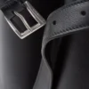 Kožená kabelka Prada Buckle s dvojitým páskem Kožená kabelka Prada Buckle s dvojitým páskem