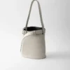 Kožená kabelka Prada Buckle s páskem Kožená kabelka Prada Buckle s páskem