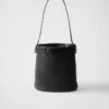Kožená kabelka Prada Buckle s páskem Kožená kabelka Prada Buckle s páskem