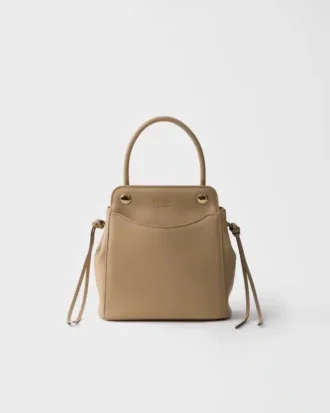 Kožená kabelka Prada Carry Mini