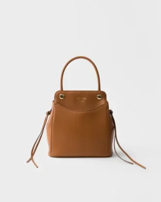 Kožená kabelka Prada Carry Mini