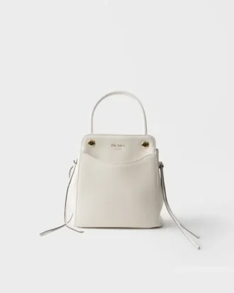 Kožená kabelka Prada Carry Mini