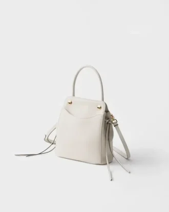 Kožená kabelka Prada Carry Mini