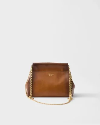Kožená kabelka Prada EnchaîNa Mini