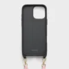 Kožené pouzdro Saffiano pro iPhone 16 Pro Max s ramenním popruhem Kožené pouzdro Saffiano pro iPhone 16 Pro Max s ramenním popruhem