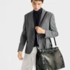 Kožená taška Prada Bonnie v antickém stylu Kožená taška Prada Bonnie v antickém stylu