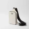 Kožená taška Prada Brique Saffiano