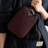 Kožená taška Prada Brique Saffiano