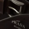 Kožená taška Prada Buckle z nappa kůže s páskem Kožená taška Prada Buckle z nappa kůže s páskem