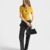Kožená taška Prada EnchaîNa Medium Kožená taška Prada EnchaîNa Medium