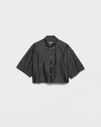 Košile s krátkými rukávy z chambray