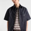 Košile s krátkými rukávy z chambray denimu Košile s krátkými rukávy z chambray denimu