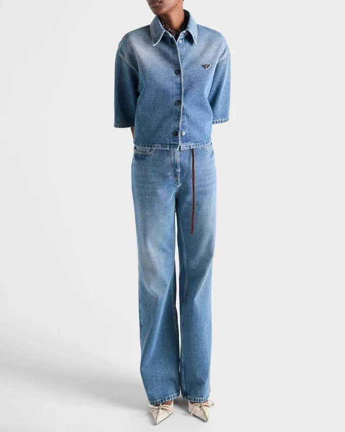 Krátká džínová košile Krátká džínová košile
