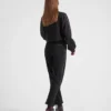 Krátká mikina z recyklovaného technického fleece Krátká mikina z recyklovaného technického fleece