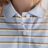 Krátké pruhované polo tričko Krátké pruhované polo tričko