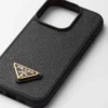 Kryt z kůže Saffiano pro iPhone 15 Pro Kryt z kůže Saffiano pro iPhone 15 Pro
