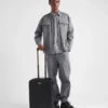 Kufr z materiálu Re-Nylon a kůže Saffiano Kufr z materiálu Re-Nylon a kůže Saffiano