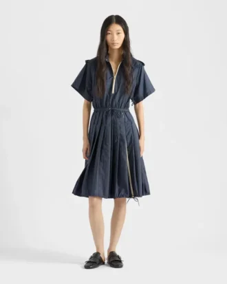 Lehké midi šaty z materiálu Re-Nylon