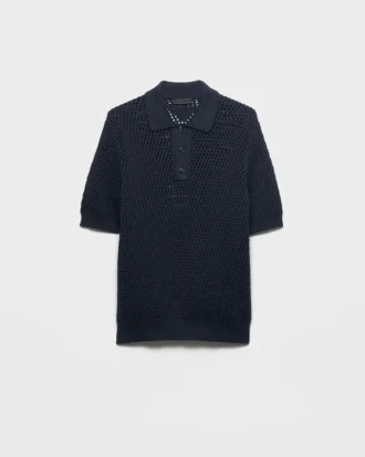 Lněno-bavlněné polo tričko