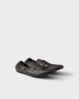 Loafers Shuffle z patinované kůže