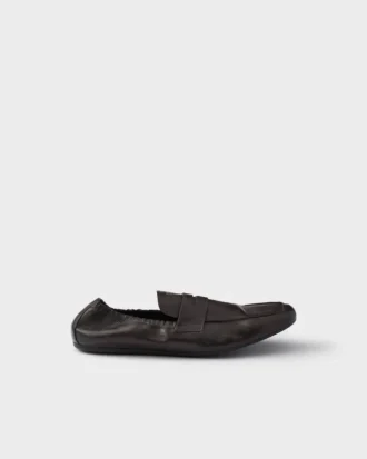 Loafers Shuffle z patinované kůže