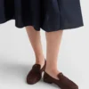 Loafers Shuffle z patinované semišové kůže Loafers Shuffle z patinované semišové kůže