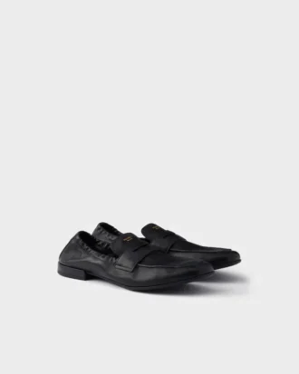 Loafery Shuffle z patinované kůže