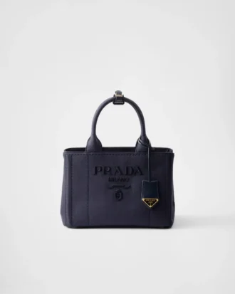 Malá bavlněná plátěná kabelka Prada Jardiniare