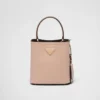 Malá kožená taška Prada Panier z kůže Saffiano Malá kožená taška Prada Panier z kůže Saffiano