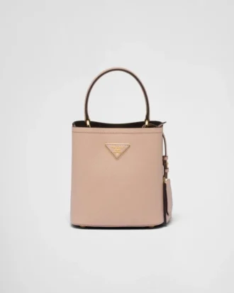 Malá kožená taška Prada Panier z kůže Saffiano Malá kožená taška Prada Panier z kůže Saffiano
