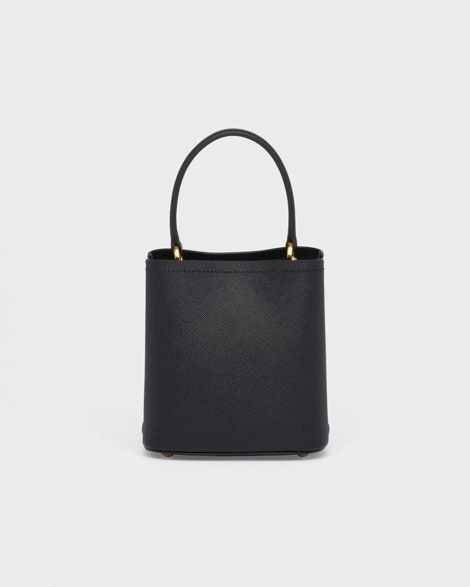Malá kožená taška Prada Panier z kůže Saffiano Malá kožená taška Prada Panier z kůže Saffiano