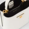 Malá kožená taška Prada Panier z kůže Saffiano Malá kožená taška Prada Panier z kůže Saffiano
