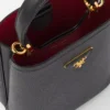 Malá kožená taška Prada Panier z kůže Saffiano Malá kožená taška Prada Panier z kůže Saffiano